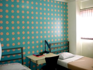 Polka dotted room